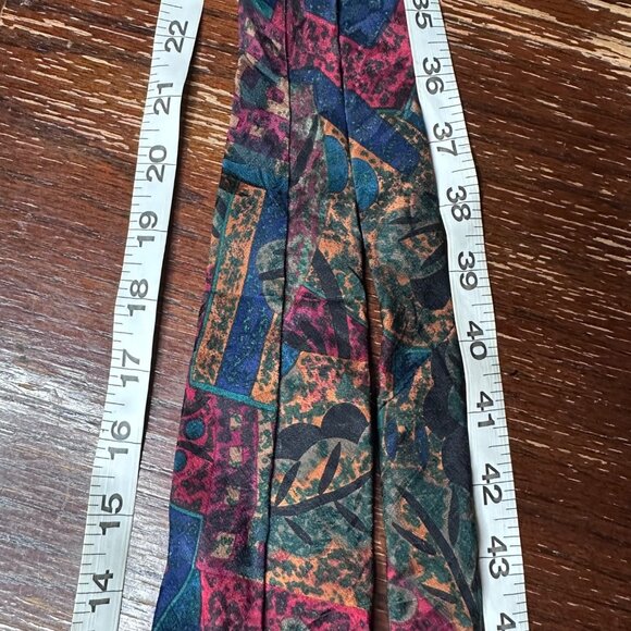 Galimberti 100% Silk Tie Abstract Multicolor Design Made In Italy - Picture 6 of 9